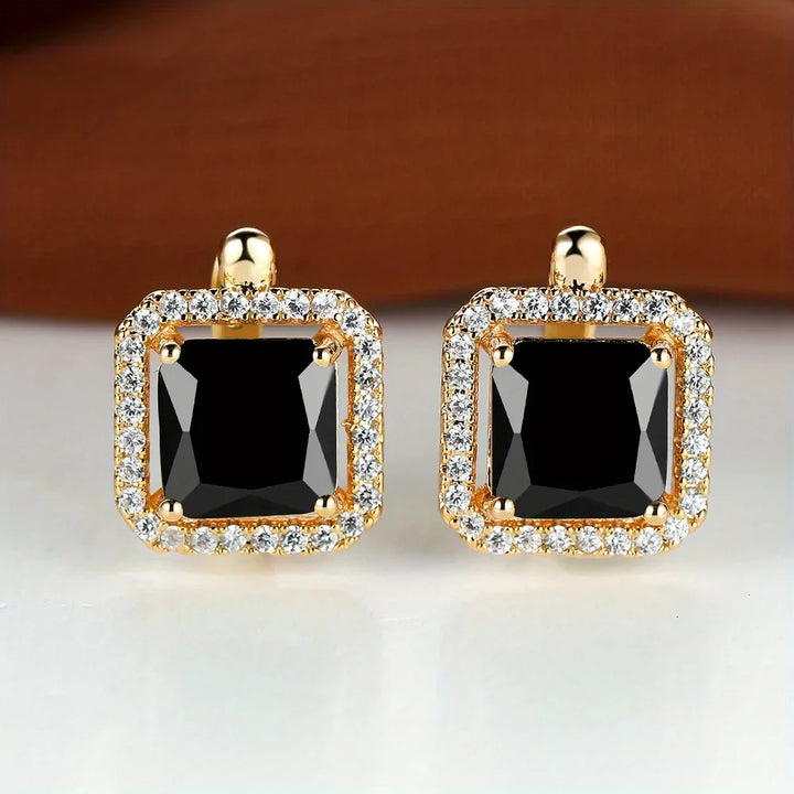 Contour Halo Stud Earrings