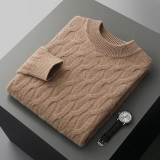 Galway Cable Knit Wool Sweater