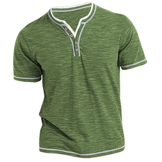 Vintage Wash Short Sleeve Henley