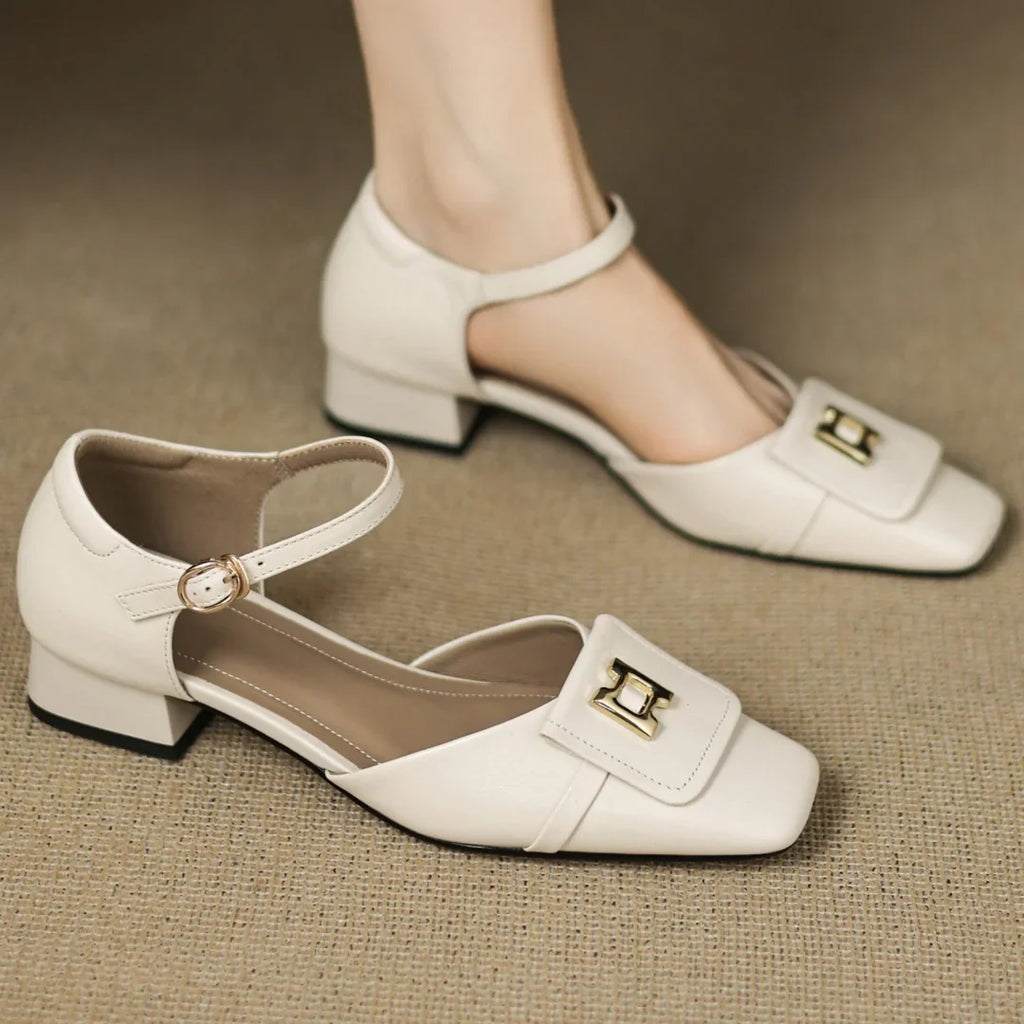 Bella Block Heel Pump