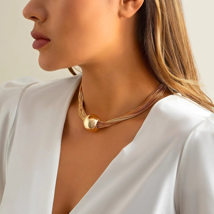 Contour Sculpted Collar Necklace