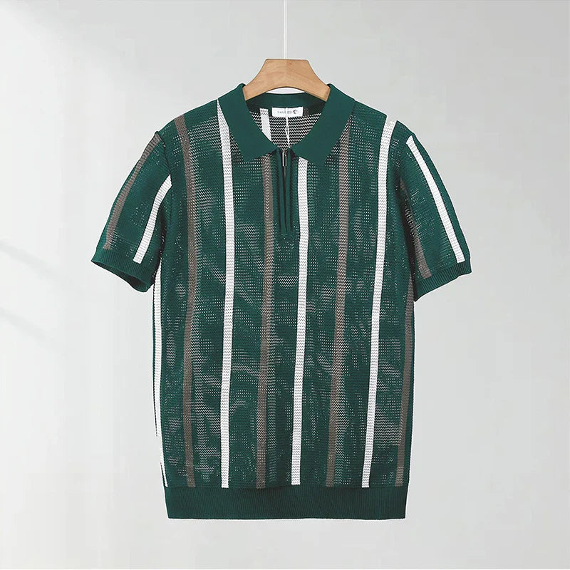 Nolan Open Knit Polo
