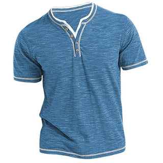 Vintage Wash Short Sleeve Henley