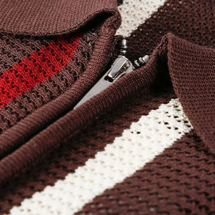 Nolan Open Knit Polo