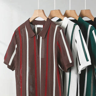 Nolan Open Knit Polo