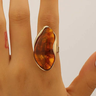 Contour Cabochon Gemstone Ring