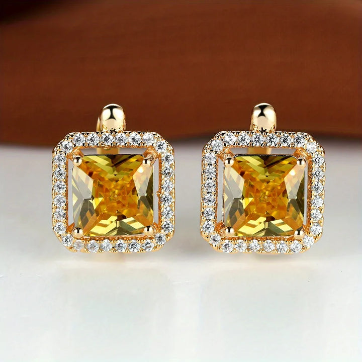 Contour Halo Stud Earrings