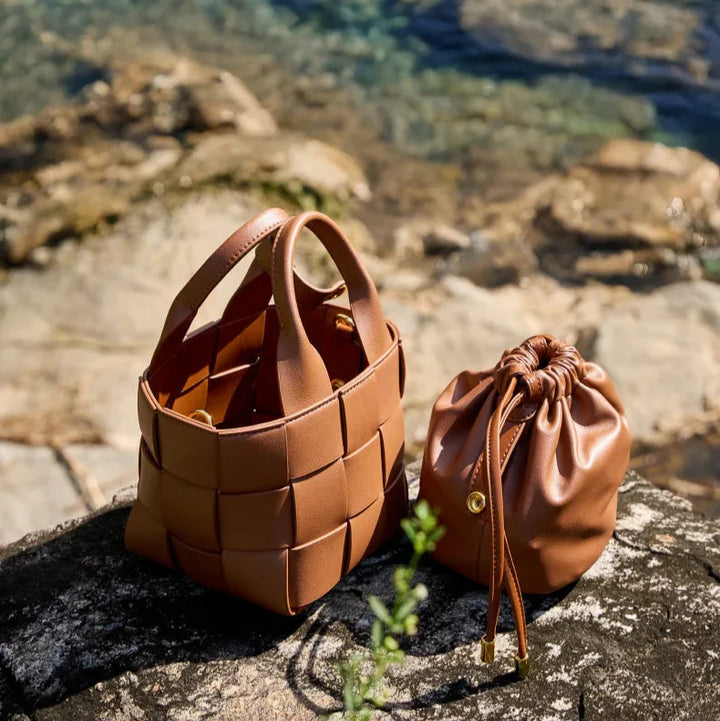 Wynn Woven Mini Basket Bag
