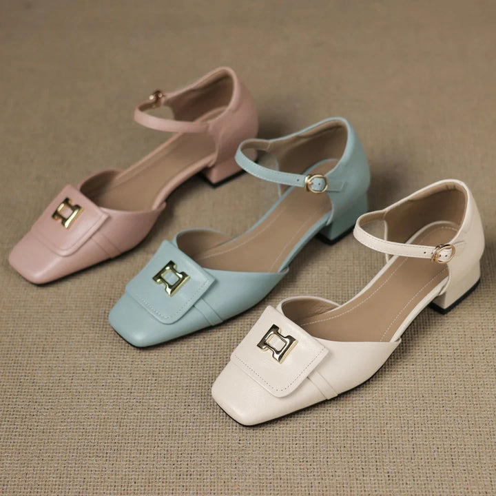 Bella Block Heel Pump