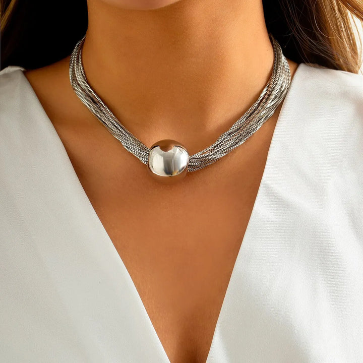 Contour Sculpted Collar Necklace
