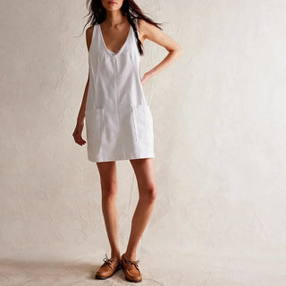Amara Denim Overall Dress