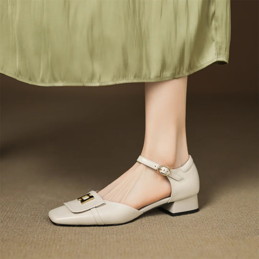 Bella Block Heel Pump