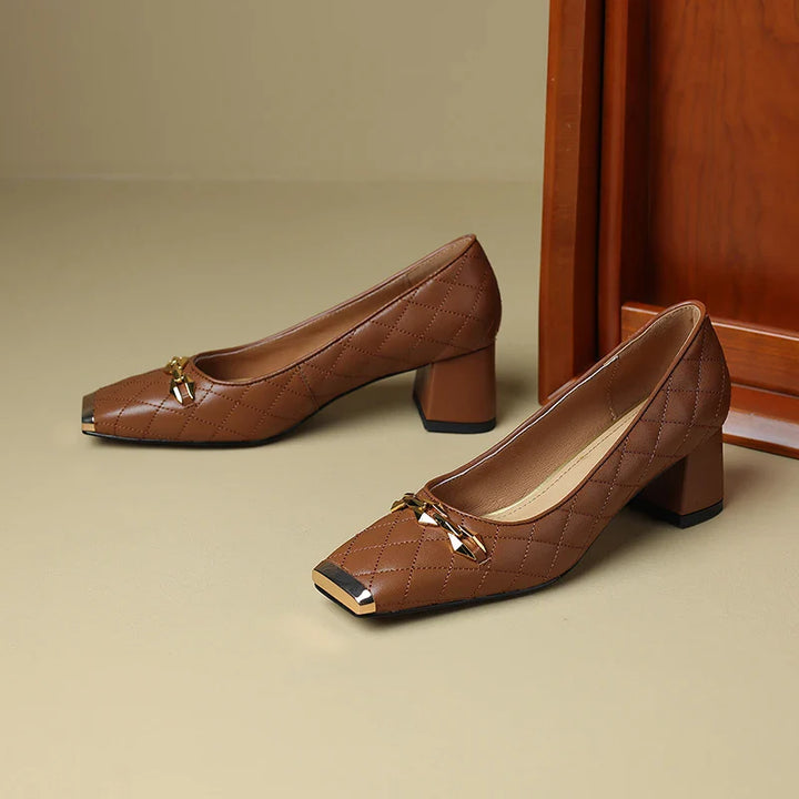 Penelope Block Heel Pump