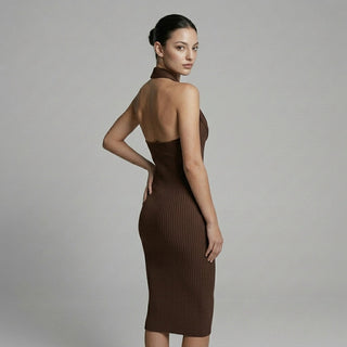 Elena Cowl Neck Midi Dress
