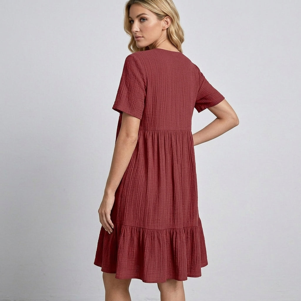 Ava Tiered Ruffle Mini Dress