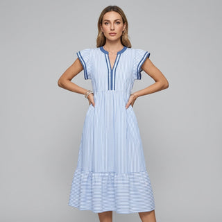 Camila Flutter Sleeve Midi Dress