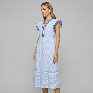 Camila Flutter Sleeve Midi Dress