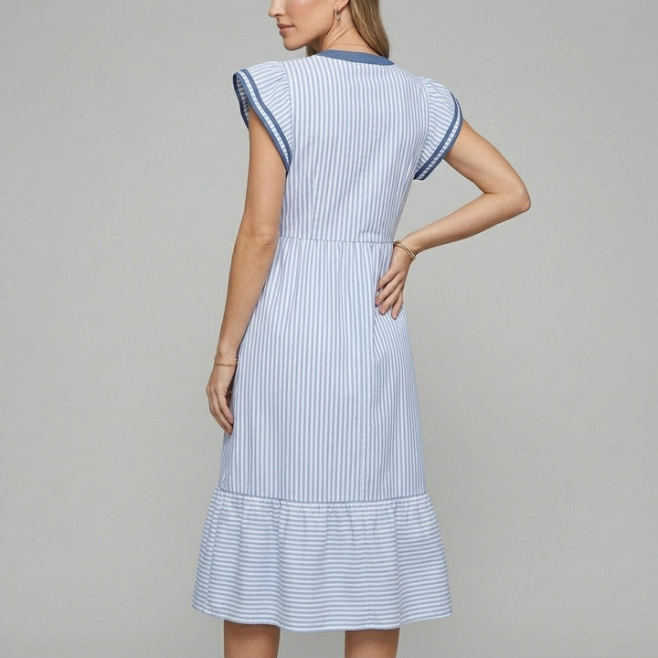 Camila Flutter Sleeve Midi Dress