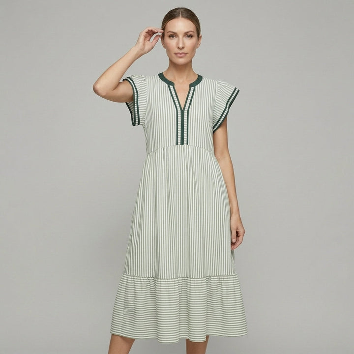 Camila Flutter Sleeve Midi Dress