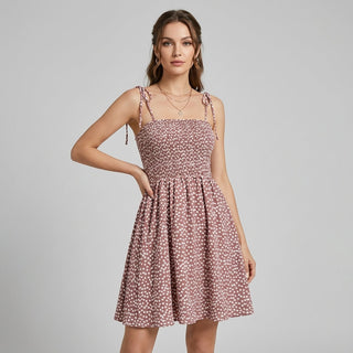Clara Smocked Mini Dress