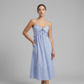Isabella Tie-Front Midi Dress