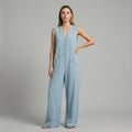 Sienna Buttoned Wide-Leg Jumpsuit