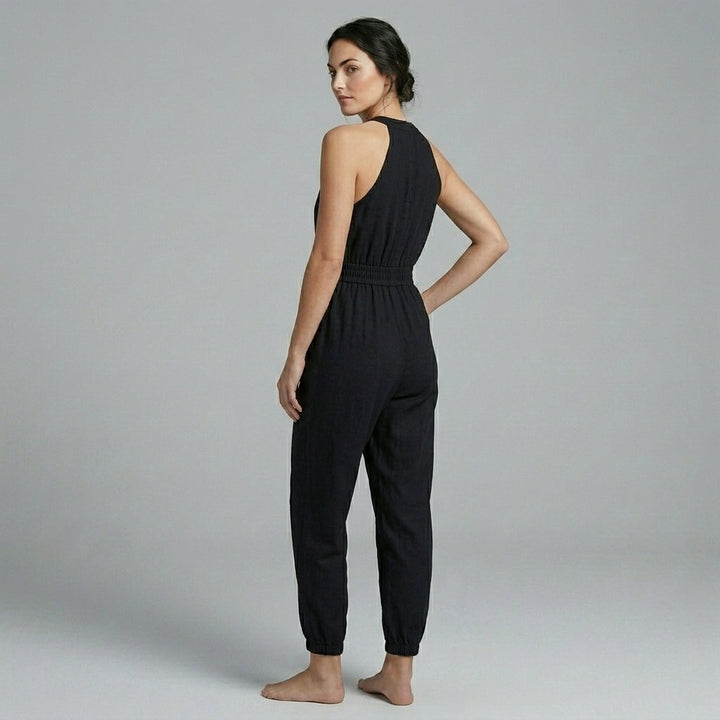 Esme Halter Smocked Jumpsuit