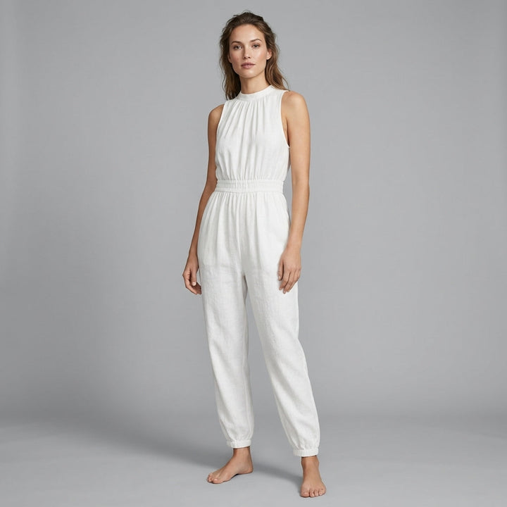 Esme Halter Smocked Jumpsuit
