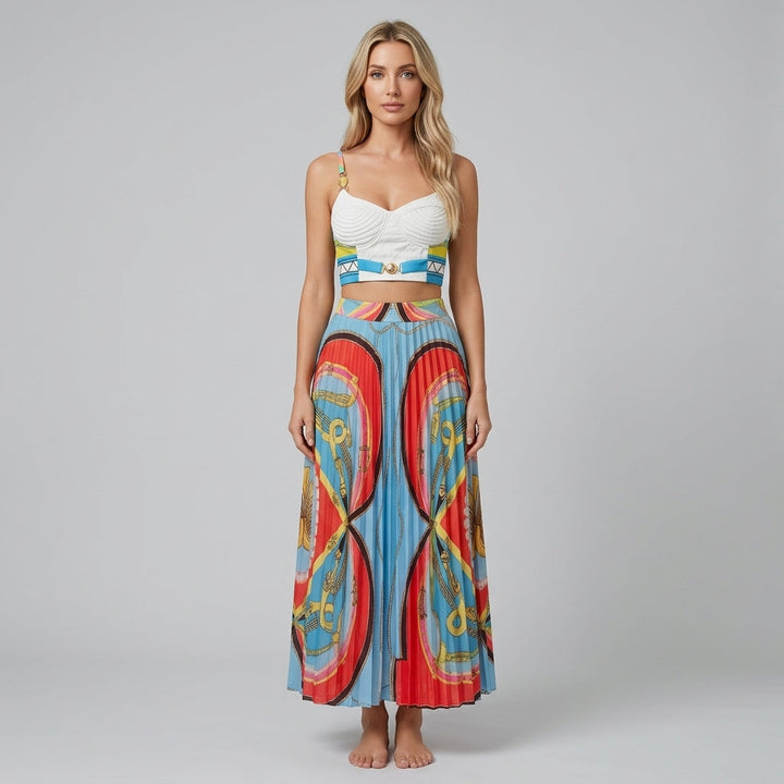 Savannah Pleated Two-Piece Set