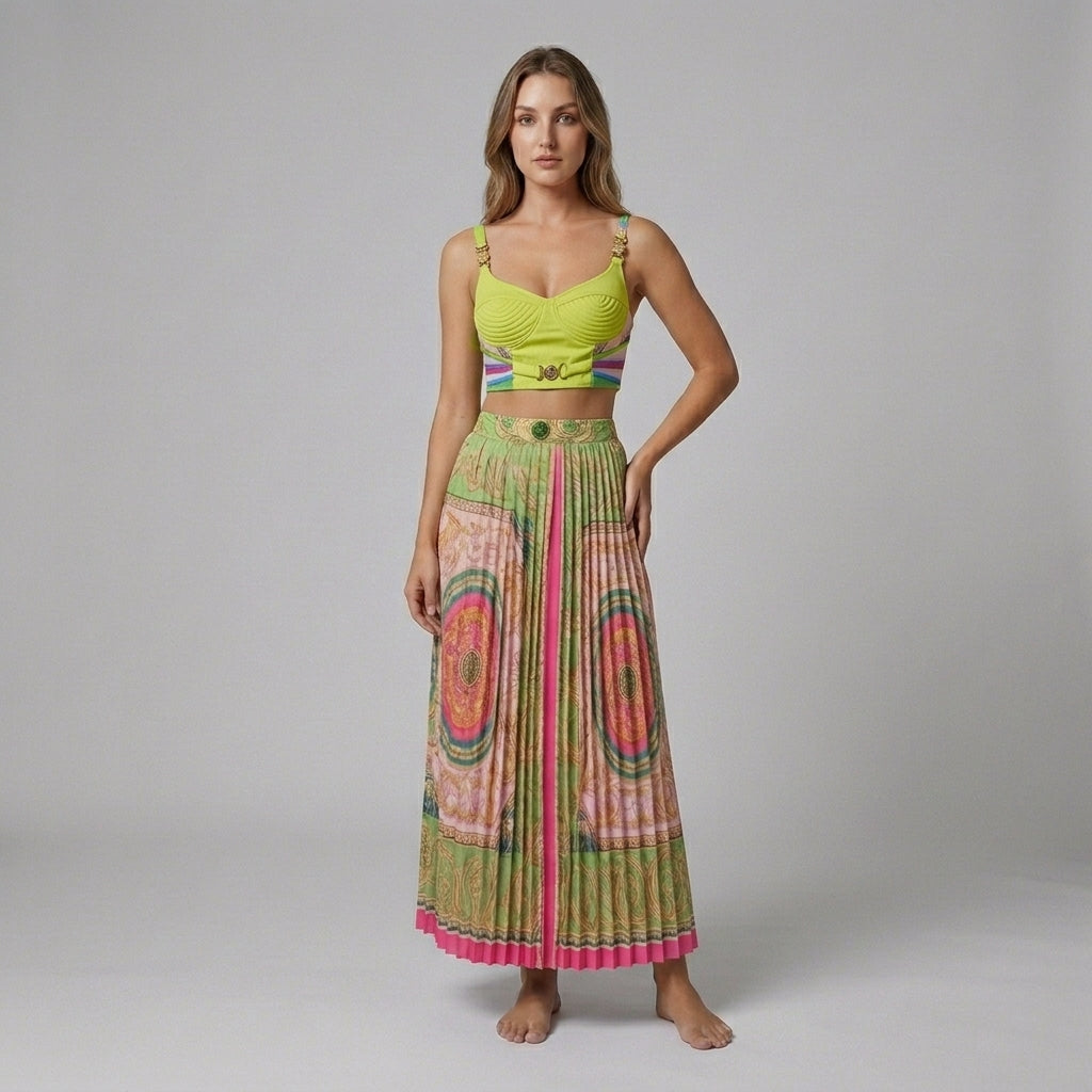 Savannah Pleated Two-Piece Set
