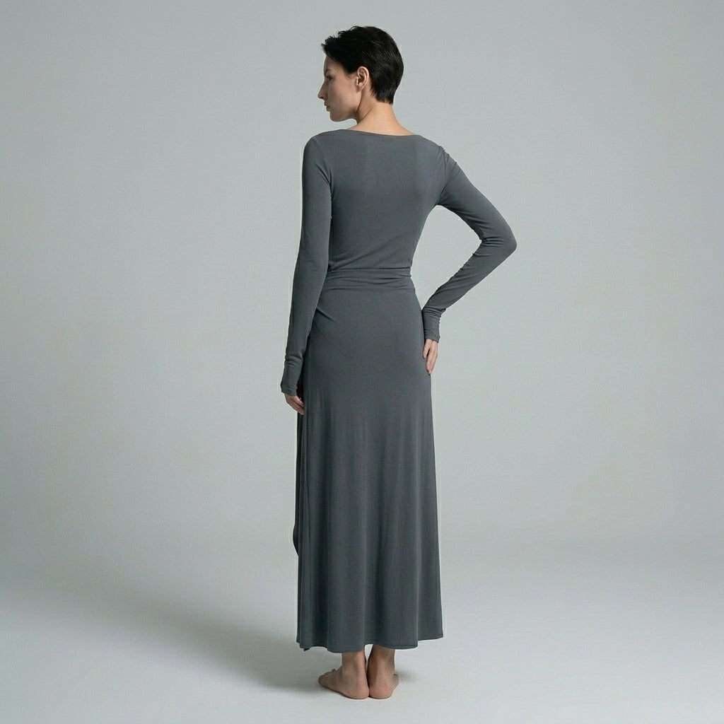 Seraphina Knotted Draped Maxi Dress