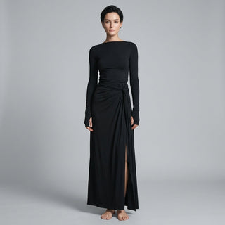 Seraphina Knotted Draped Maxi Dress