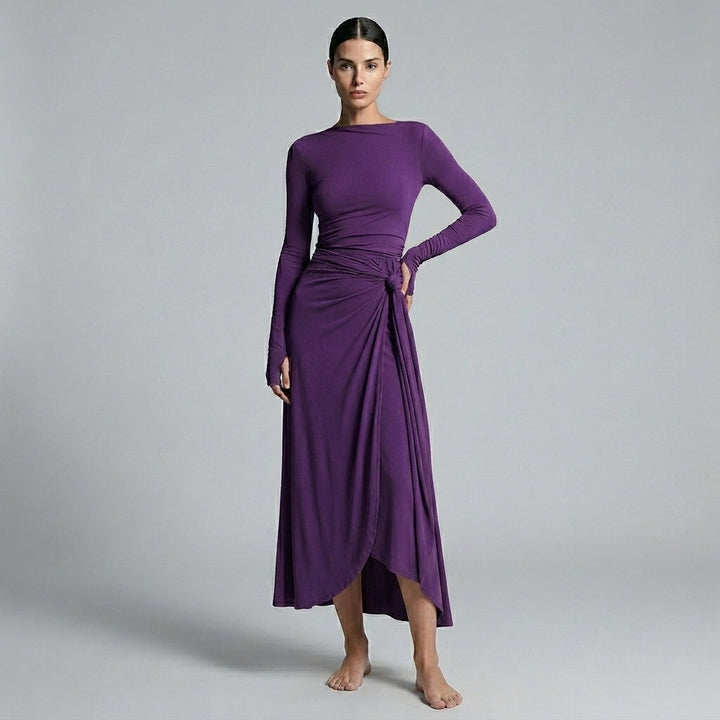 Seraphina Knotted Draped Maxi Dress
