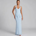 Vera Halter Knot Maxi Dress