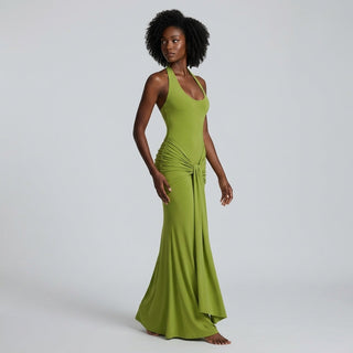 Vera Halter Knot Maxi Dress