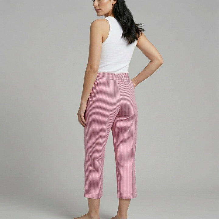 Slena Striped Wide-Leg Pants