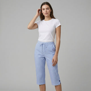 Slena Striped Wide-Leg Pants