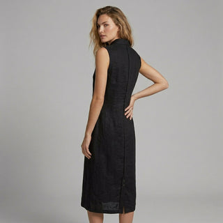 Margot Asymmetric Button Maxi Dress