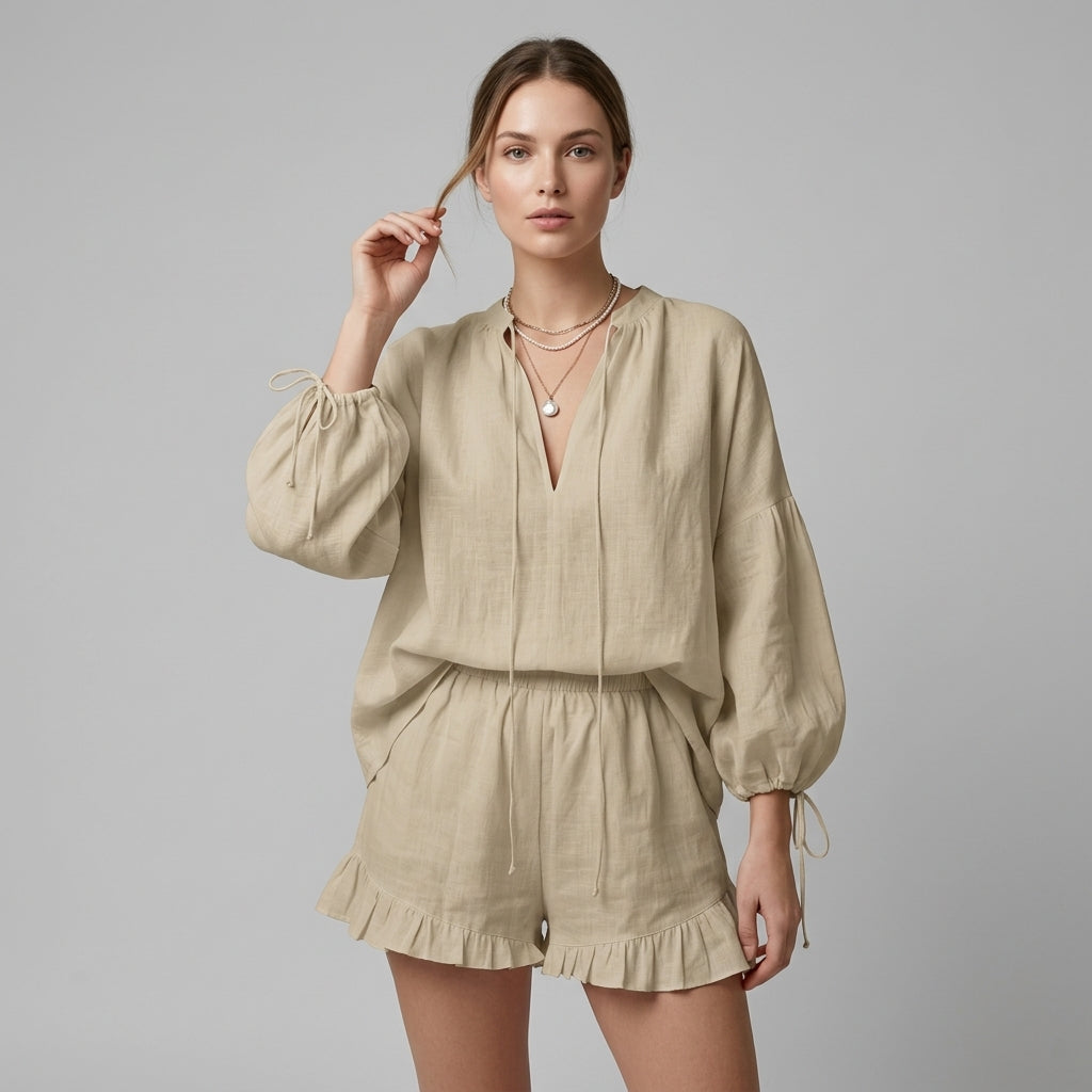 Margot Ruffle Two-Piece Set