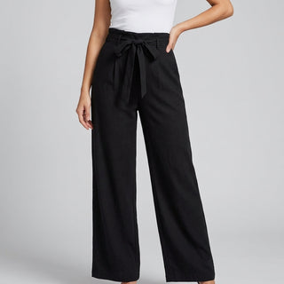 Raila Paperbag Wide-Leg Pants