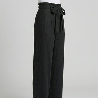 Raila Paperbag Wide-Leg Pants