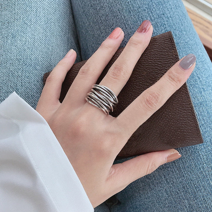 Adjustable Layered Wrap Ring