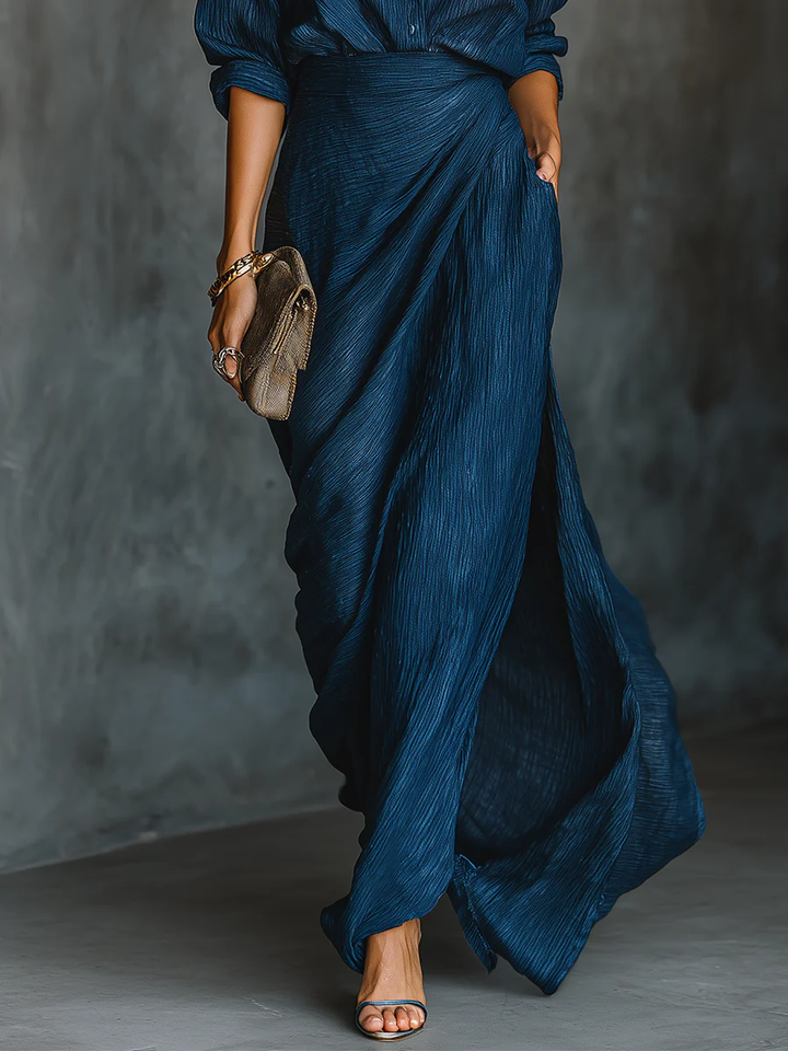 Amandine | Shirt & Maxi Skirt Set