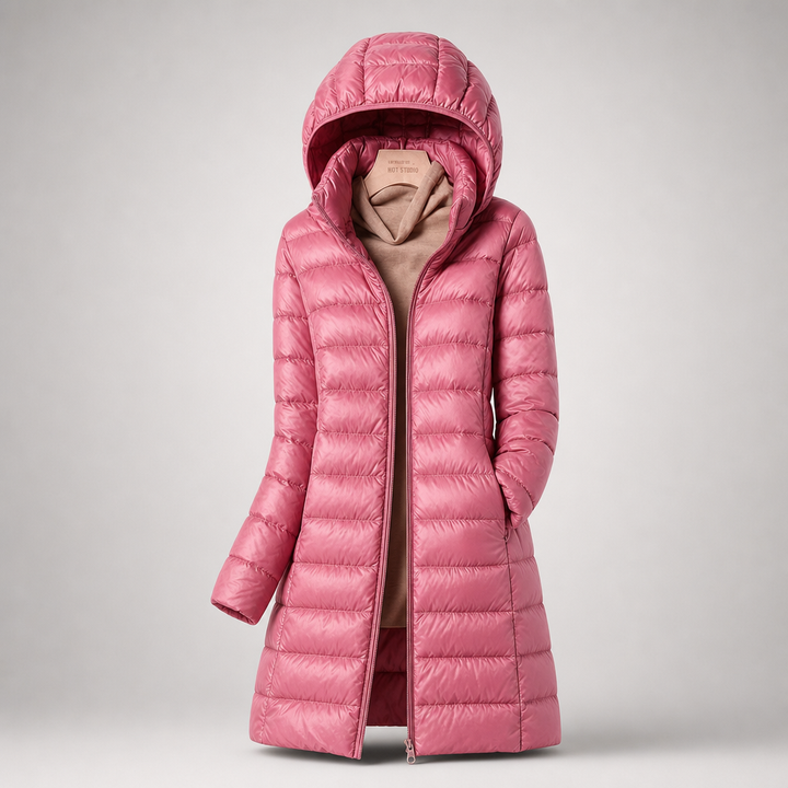 Astrid | Lightweight Hooded Puffer Coat
