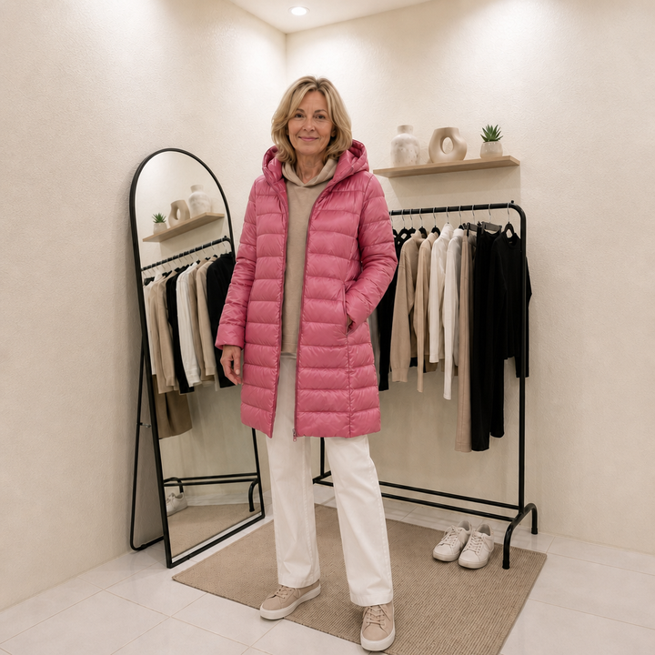 Astrid | Lightweight Hooded Puffer Coat