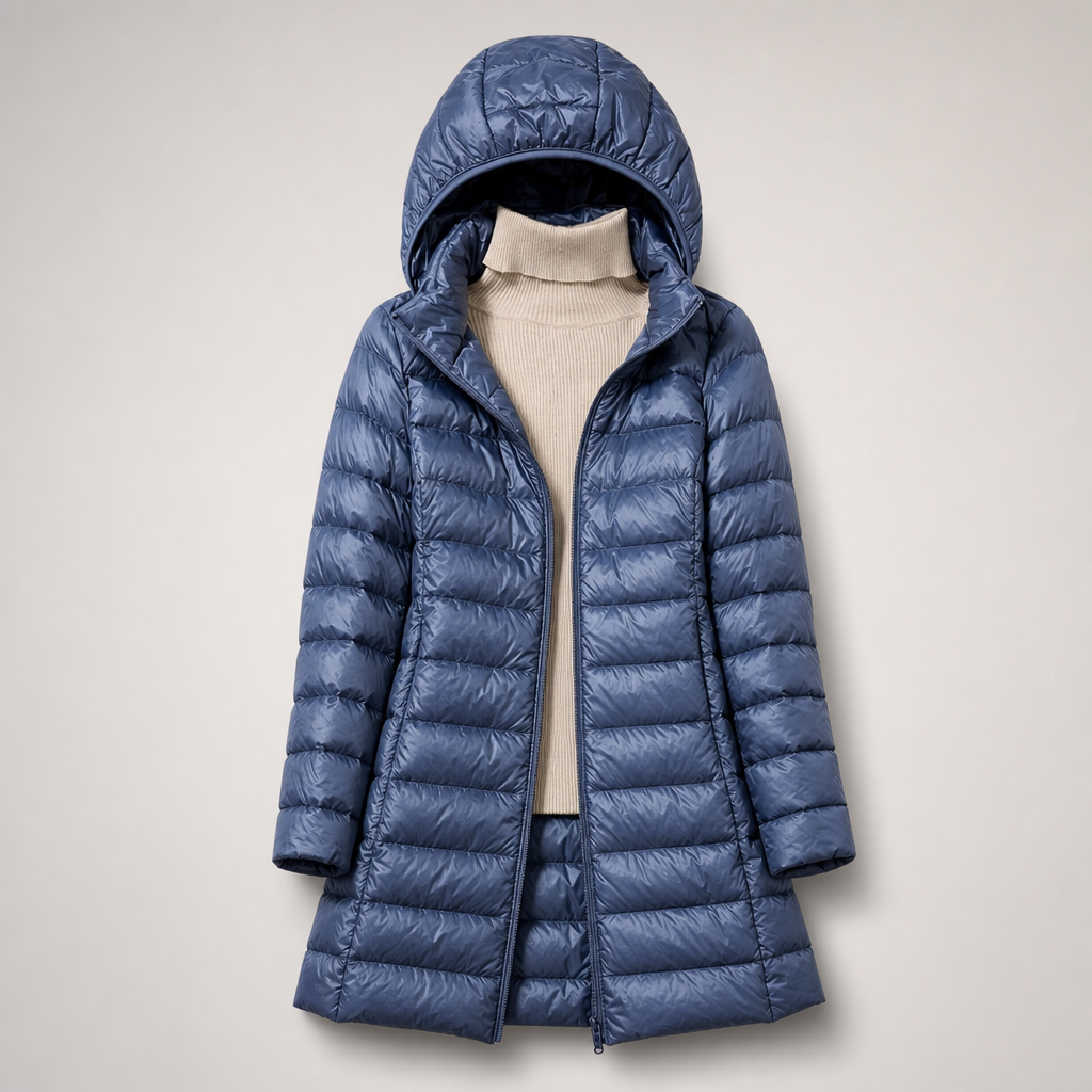Astrid | Lightweight Hooded Puffer Coat