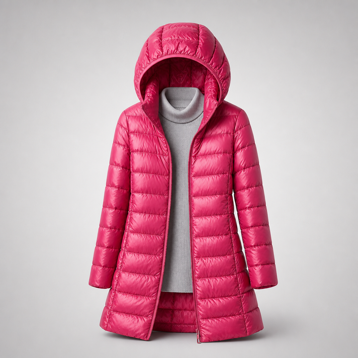 Astrid | Lightweight Hooded Puffer Coat