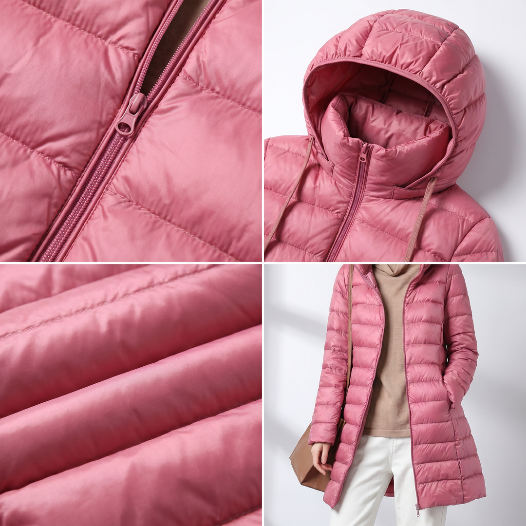 Astrid | Lightweight Hooded Puffer Coat