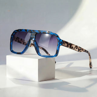 Raven Retro Sunglasses Blue