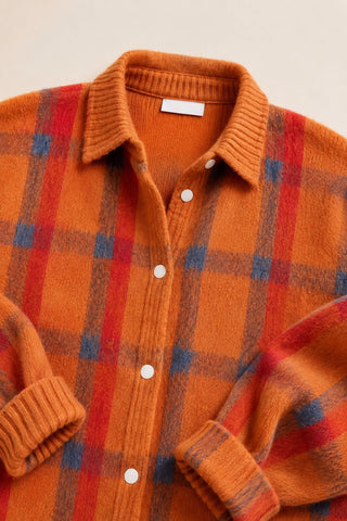 Beatrice | Checked Button Cardigan